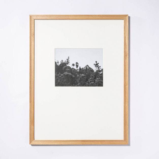19.24&#34; x 25.24&#34; Matted to 8&#34; x 10&#34; Gallery Frame Natural Wood - Threshold&#8482; ... | Target