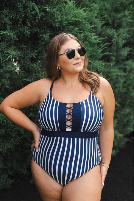 I absolutely love this striped one piece swimsuit, wearing size 16W. Comes in regular, plus, and long sizing! 

#LTKMidsize #LTKSwim #LTKSeasonal
