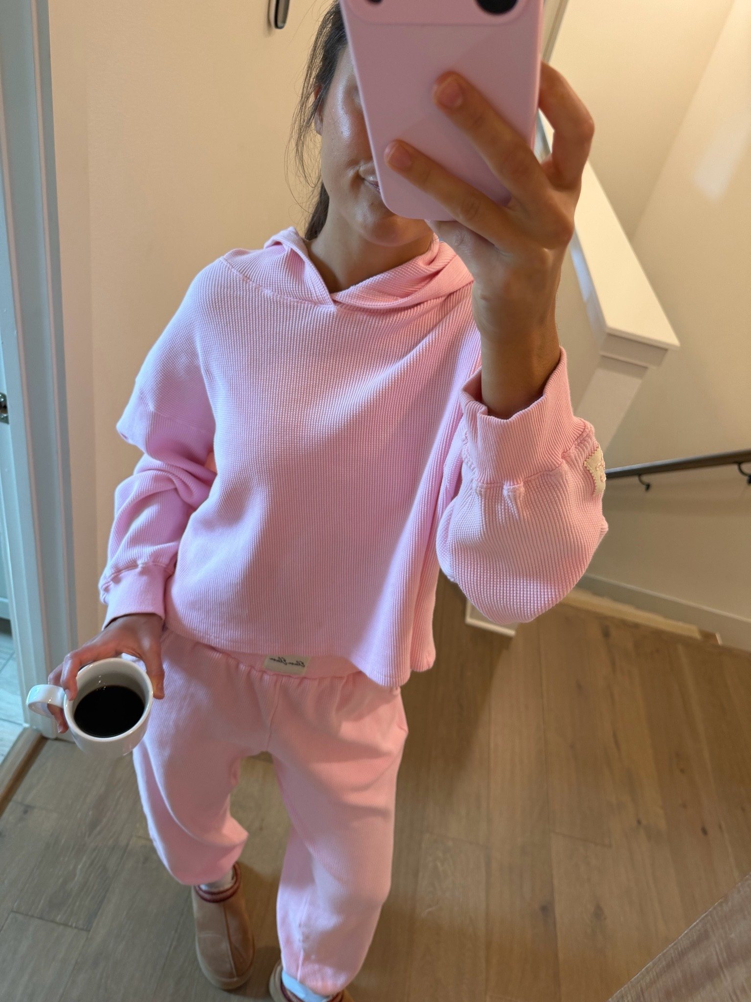 eleven eleven waffle set !! so comfy & perf for wfh or a travel day 🥰💖

#LTKTravel #LTKmorningroutine #LTKootd