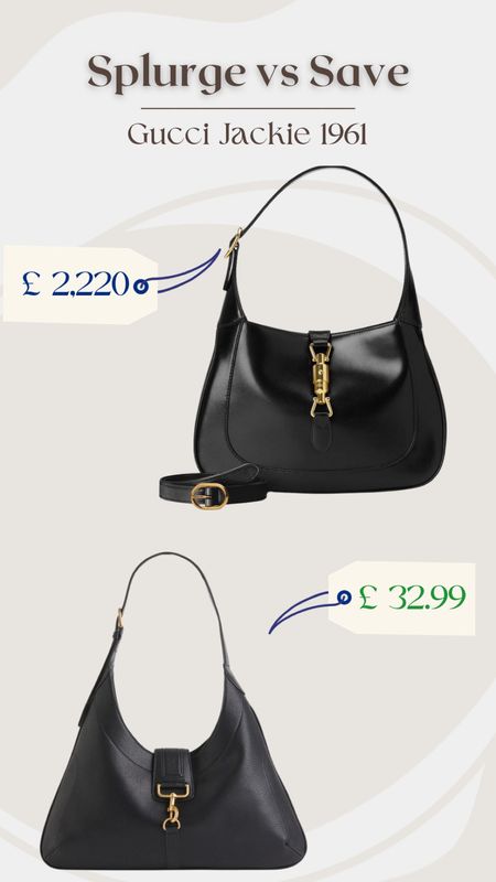 Dupe alert - whether you’re after a luxury timeless staple (hello gorgeous Gucci Jackie) or after an affordable high street bag dupe, this kind of bag with gold hardware detailing is a staple of a classic capsule wardrobe. 
🏷️ black bag, designer bag, luxury fashion, minimal style, fashion trends 2023 

#LTKeurope #LTKitbag #LTKsalealert