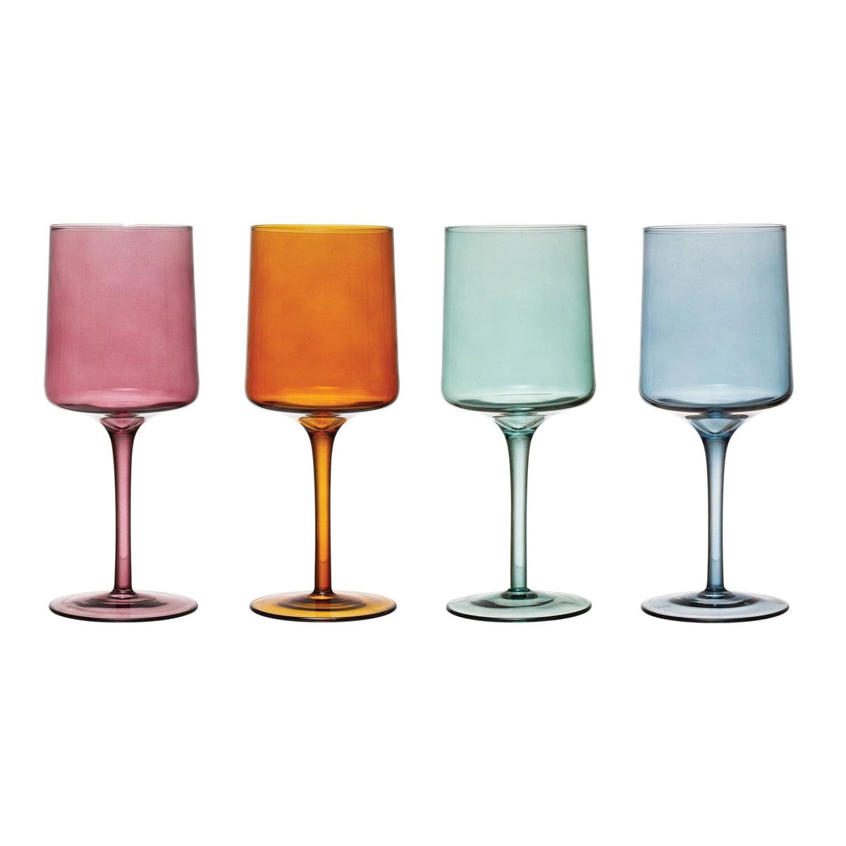 Colorful Stemmed Wine Glass | Megan Molten