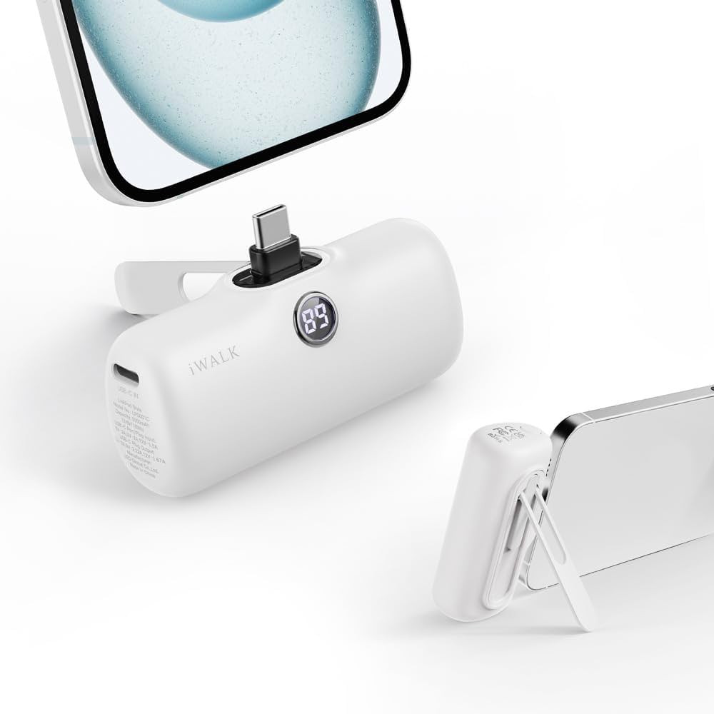 iWALK Portable Charger for iPhone 15 iPhone 16 Series, 20W PD Fast Charging USB-C Power Bank, LED... | Amazon (US)