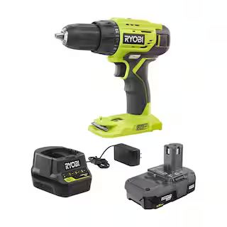 RYOBI ONE+ 18V Lithium-Ion Cordless 1/2 in. Drill/Driver Kit with (1) 1.5 Ah Battery and 18V Char... | The Home Depot