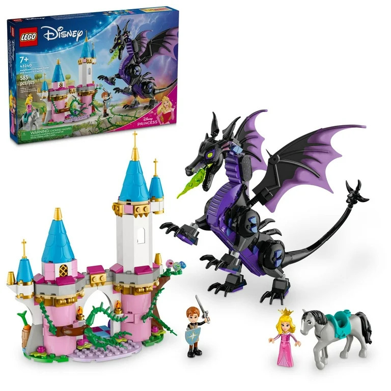 LEGO Disney Princess Maleficent’s Dragon Form Building Set for Kids, Gift for Sleeping Beauty F... | Walmart (US)
