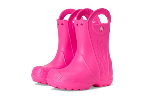 Crocs Handle It Rain Boots (Big Little Kid), Pink Crush, 12 US Unisex | Amazon (US)