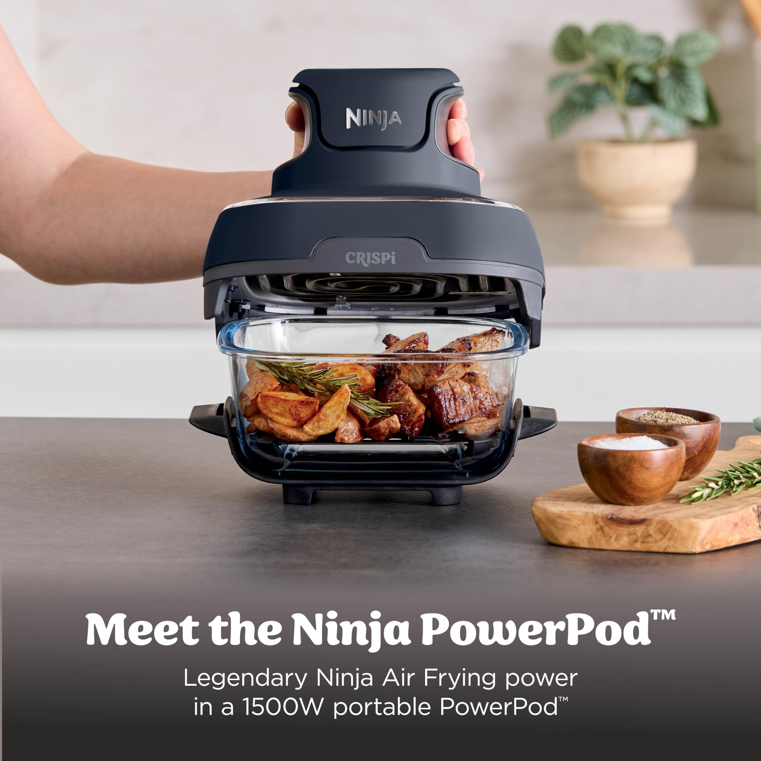 Ninja Crispi 4-in-1 Glass Air Fryer | 450°F | Non-Toxic | 4QT & 6-Cup Glass Containers w/Lids | ... | Amazon (US)