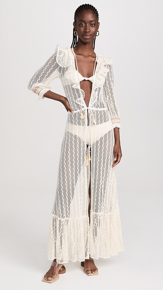 PatBO Jute Trim Lace Robe | Shopbop | Shopbop