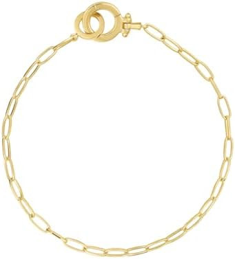 gorjana - Parker Mini Bracelet 7 1/8 inches - 18k Gold Plated Brass - Classic Chain Link Design -... | Amazon (US)