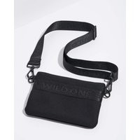 Dog Treat Pouch | 100% Recycled Knit Body | Poop Bag Dispenser | Adjustable Strap (Black) | Wild One | Wild One