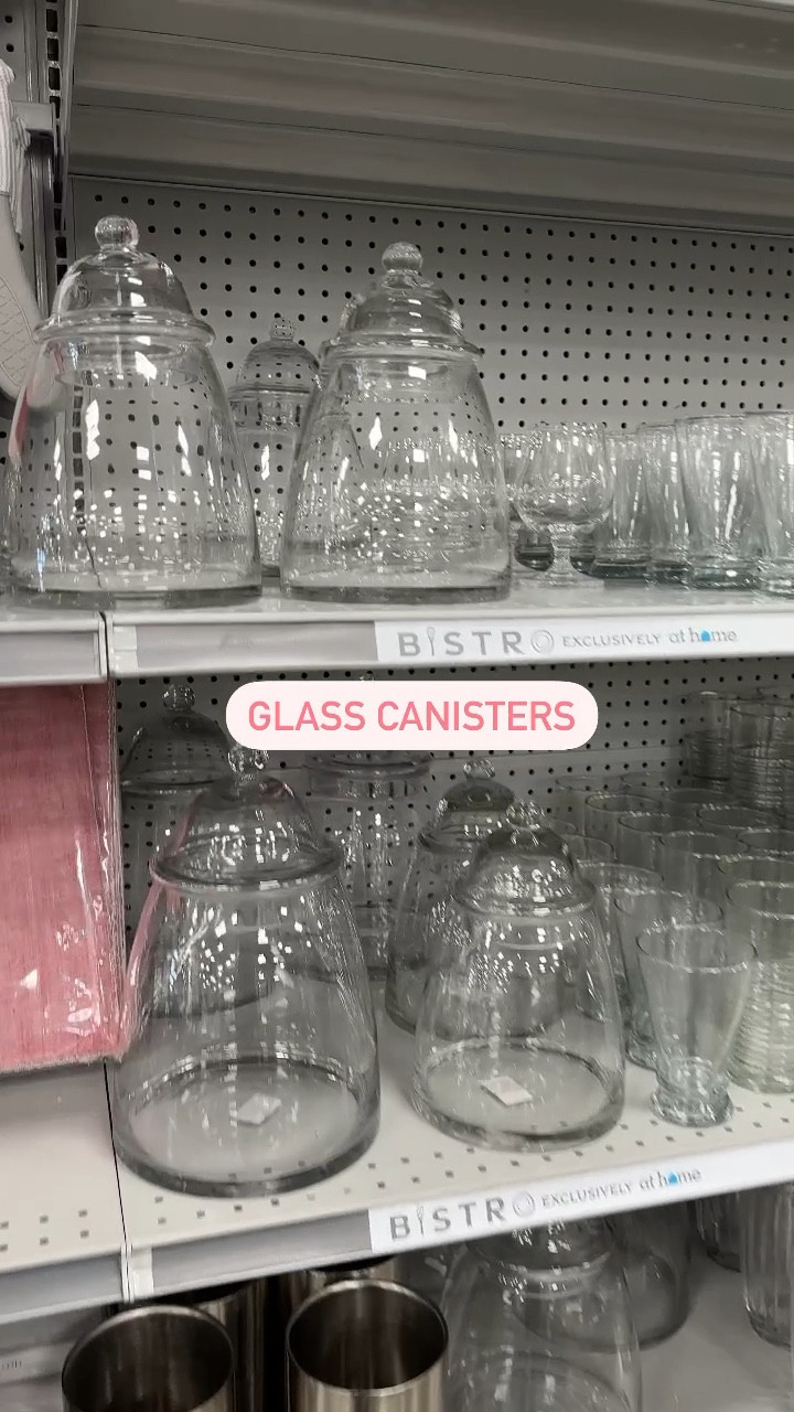 Pretty glass canisters 💗 glass jars, kitchen organization, kitchen storage jars, pantry organization 

#LTKsalealert #LTKunder50 #LTKhome