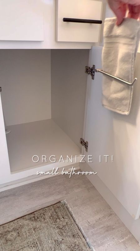 These organizing items help me keep my small bathroom neat and tidy  

#LTKVideo #LTKhome #LTKfindsunder50