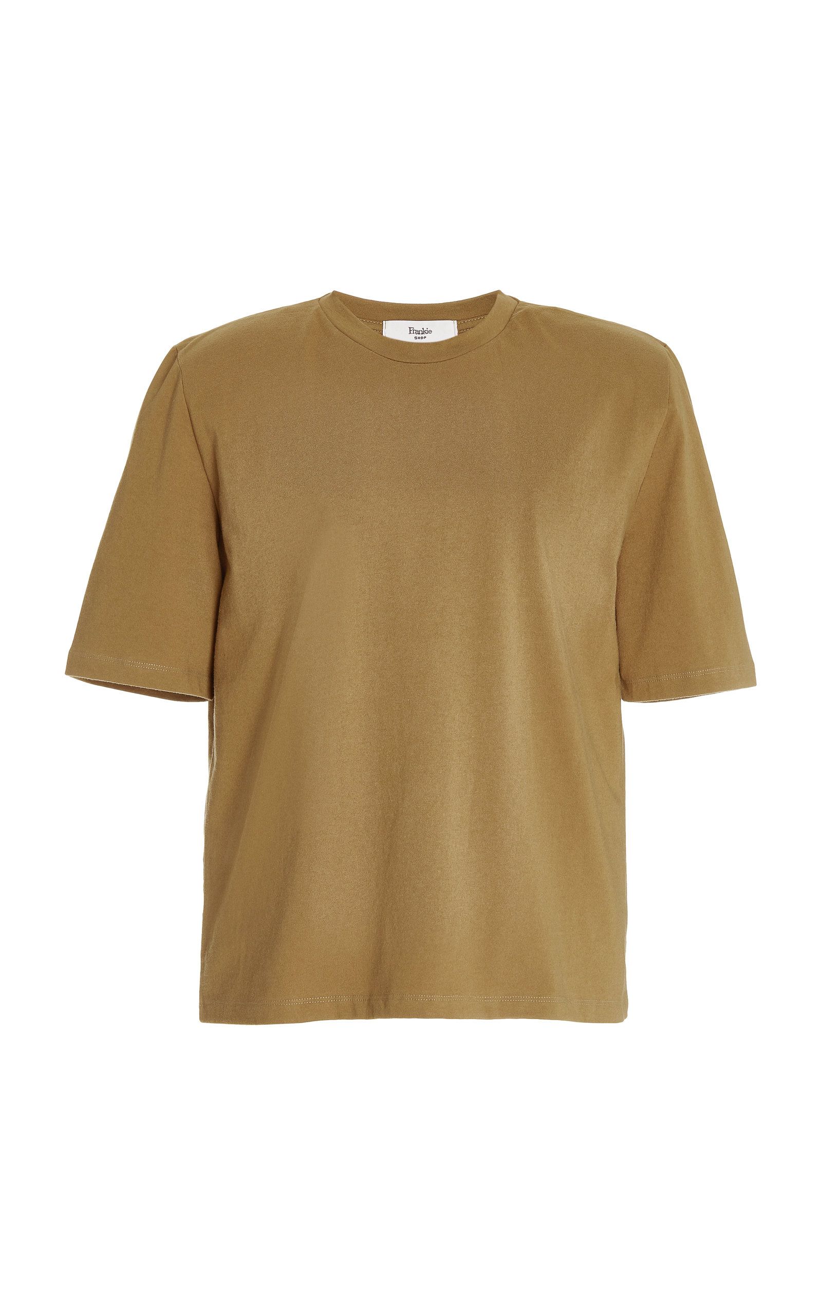 Carrington Padded-Shoulder Organic Cotton T-Shirt | Moda Operandi (Global)