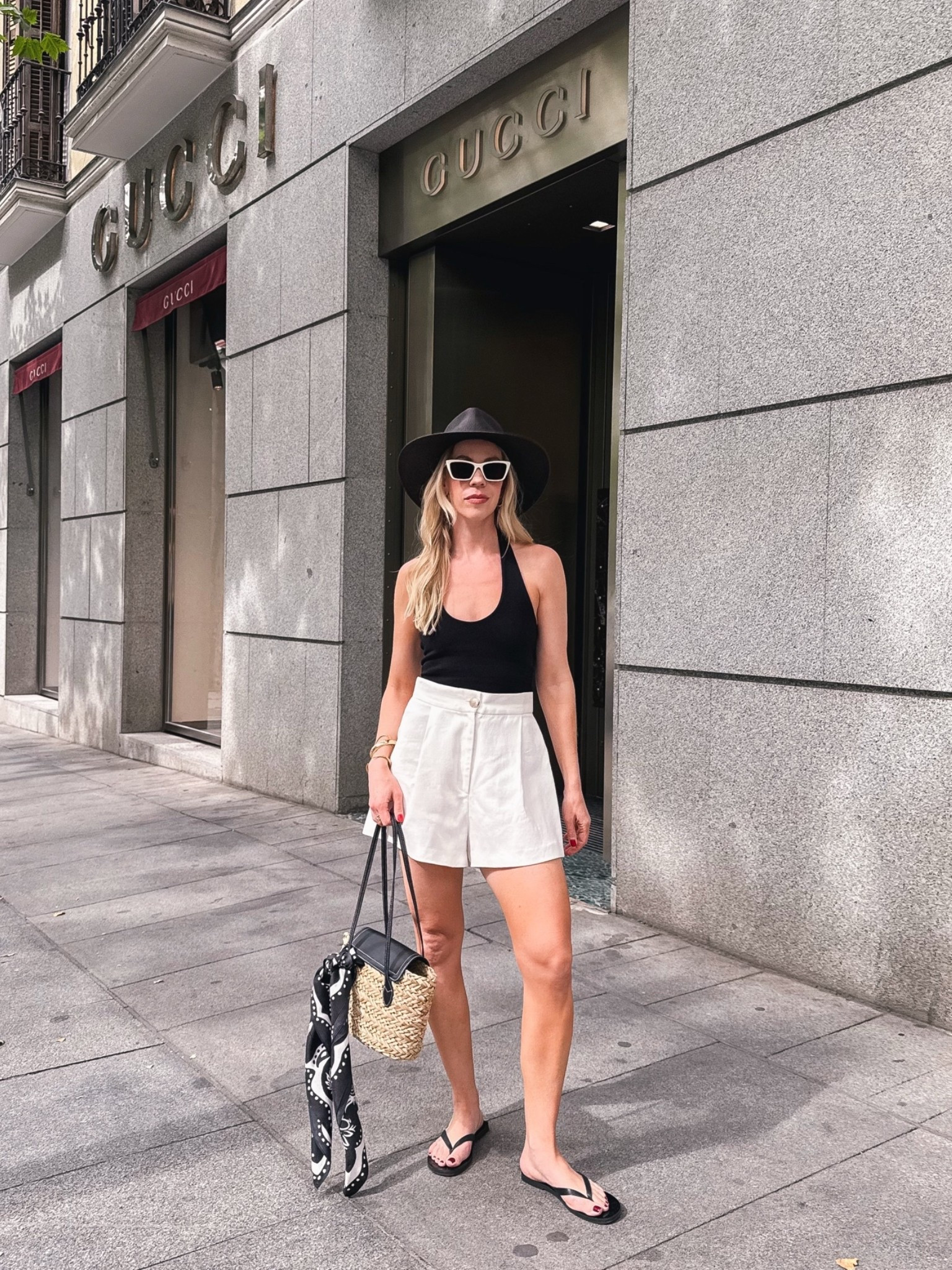 Vacation outfit, European vacation, summer outfit over 40, black halter top with white linen shorts

#LTKTravel #LTKOver40 #LTKSeasonal