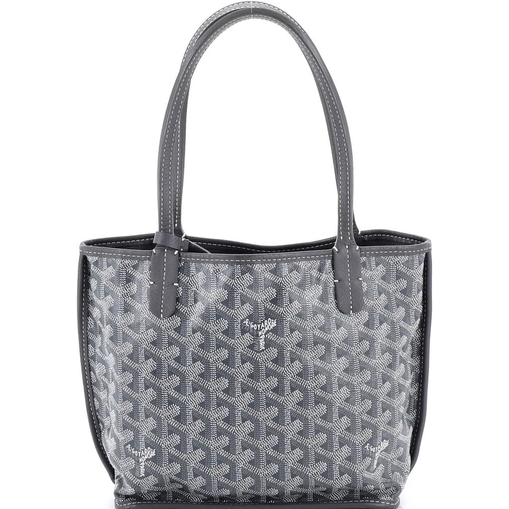 Pre-Owned Goyard Anjou Reversible Tote Coated Canvas Mini in Gray at Nordstrom, Size X-Small | Nordstrom