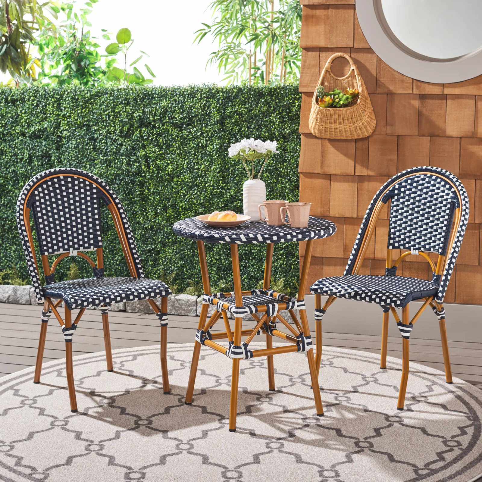 Bay Isle Home™ Adreian Round 2 - Person 23.75" Long Bistro Set & Reviews | Wayfair | Wayfair North America