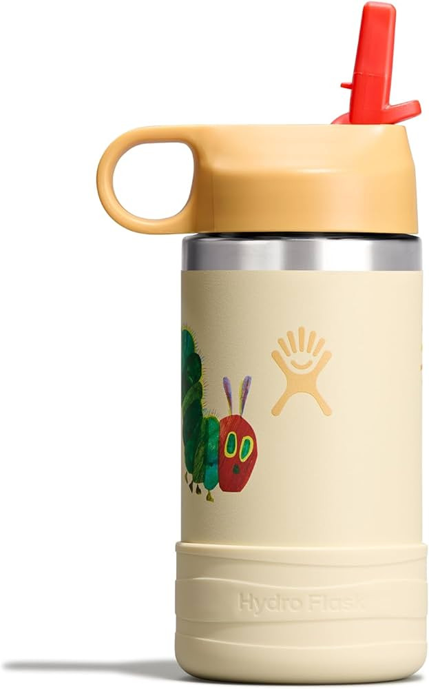 Hydro Flask Kids Water Bottle for School - Stainless Steel and Insulated with Straw Cap - 12 Oz W... | Amazon (US)