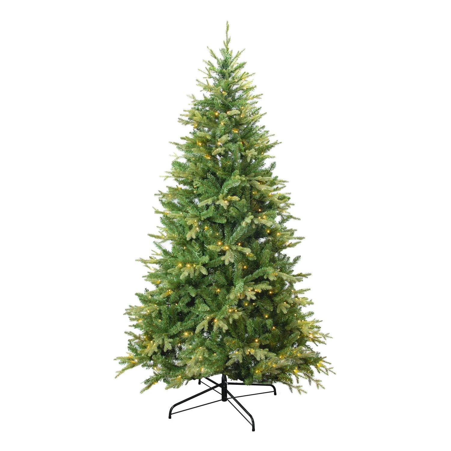 7.5FT prelit mixed pe/pvc green pine tree,1000 5mm dual color led (ww/multi), 8 functions, 2638ti... | Walmart (CA)