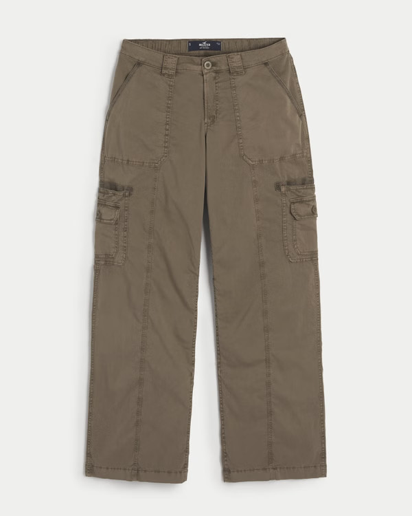 Low-Rise Baggy Cargo Pants | Hollister (US)