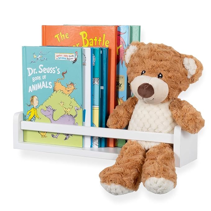 Brightmaison Nursery Floating Wall Bookshelf - Baby, Nursery, Kids Room Wall Decor - Wall Mount B... | Amazon (US)