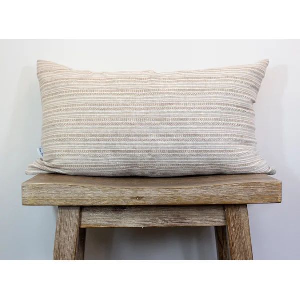 Anisley Striped Cotton Blend Indoor/Outdoor Pillow Cover | Wayfair North America