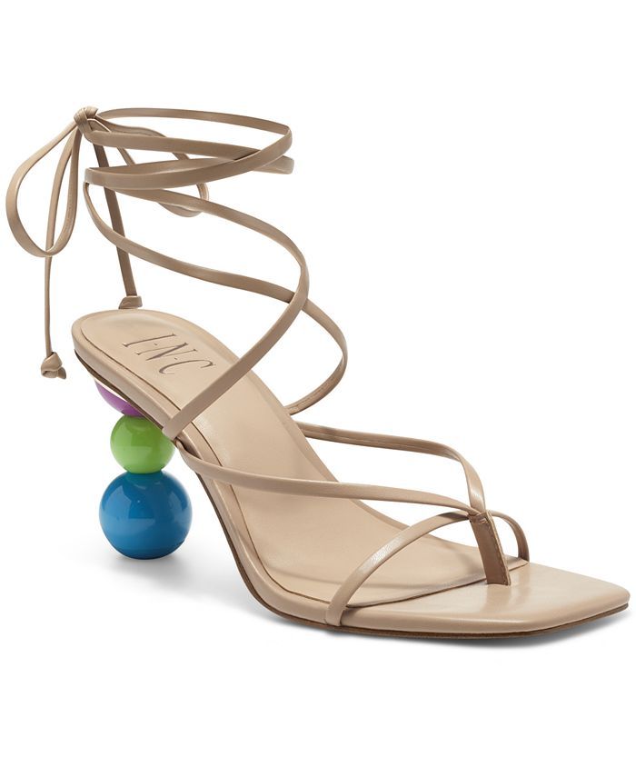 INC Lillias Lace-Up Sandals, Created for Macy's | Macys (US)