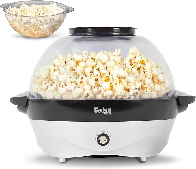Popcorn Machine – 800W Electric Hot Oil Popcorn Maker with Non-Stick Plate, Lid & Stirrer – L... | Amazon (US)