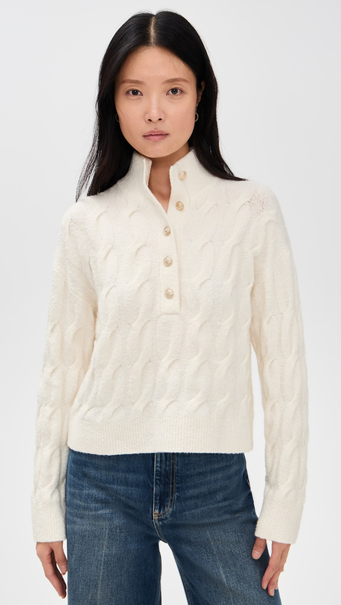x Cella Jane Half Placket Sweater | Shopbop