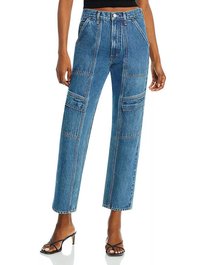 Cooper High Rise Straight Leg Cargo Jeans | Bloomingdale's (US)