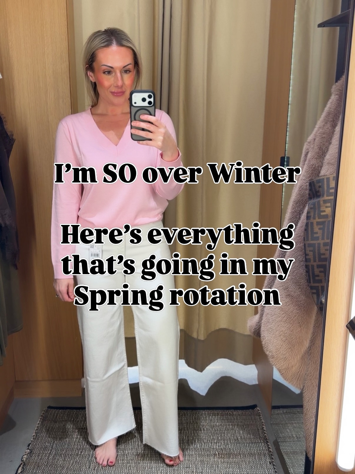 SPRING is almost here🙌🏻I went through my closet over the weekend & these are the items I’ll be wearing on repeat!

1. Lots of pastel colors (loving yellow, pink & blue right now); The yellow denim is SO good🤯
2. Jelly shoes. Definitely a trend but one that is affordable & fun so why not?! Loving the @oldnavy & @target options!
3. New shades of my most favorite products. I always gravitate towards baby pink or mauve blushes so I’m trying to branch out more🤪
4. Draw string pants that can be worn to work AND on the weekend? Say less.
5. Fun accessories - necklaces specifically!

What’s your favorite from this list?! 

Comment “links” if you want the details sent directly to you🥰

#springfashıon #trending #springtrends #momstyle #fyp

#LTKSeasonal #LTKootd