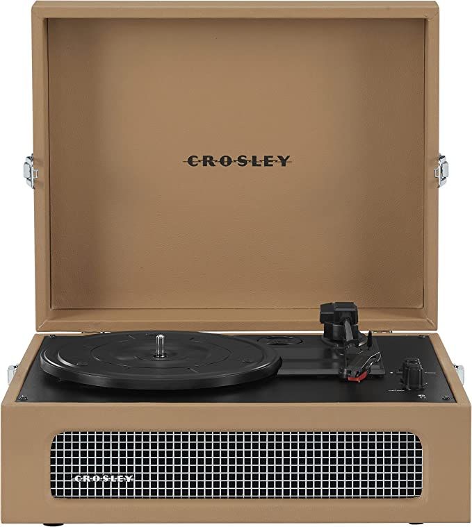 Crosley CR8017B-TA Voyager Vintage Portable Turntable with Bluetooth in/Out and Built-in Speakers... | Amazon (US)