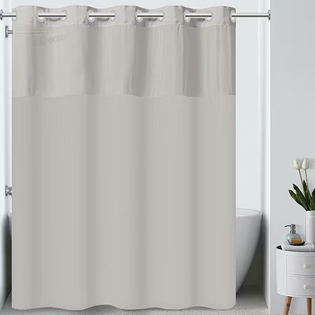 Hookless Plain weave Shower Curtain, One Size, Beige | JCPenney