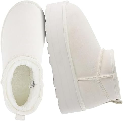 CUSHIONAIRE Hippy Women’s Platform Ankle Boots – Genuine Suede, Faux Fur Lining, Cozy Winter ... | Amazon (US)