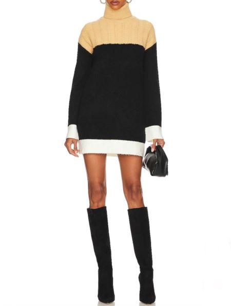 Sweater dress
Black sweater dress
Revolve Outfit 


#LTKstyletip #LTKshoecrush