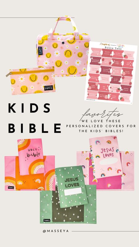 Kids personalized bible covers and accessories! We love these!

Kids, bible cover, kids bible, gifts for kids, Christian gift ideas 

#LTKfindsunder100 #LTKstyletip #LTKfindsunder50