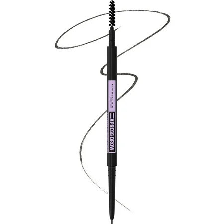 Maybelline Brow Ultra Slim Defining Eyebrow Makeup Mechanical Pencil With 1.55 Mm Tip And Blending Spoolie For Precisely Defined Eyebrows Black 0.003 Oz. | Walmart (US)