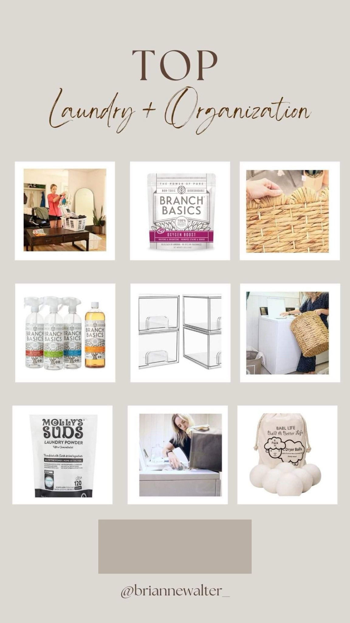 TOP NON TOXIC LAUNDRY FAVOURITES
Non toxic laundry detergent (voted number 1!), laundry baskets, laundry dryer balls, glass container organization, & laundry favs!

#LTKFindsUnder50 #LTKHome #LTKFamily