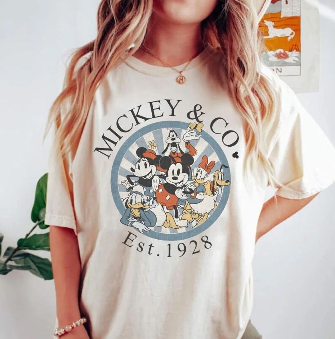 Vintage Mickey Co 1928 Shirt Disney Magic Kingdom Shirt - Etsy | Etsy (US)