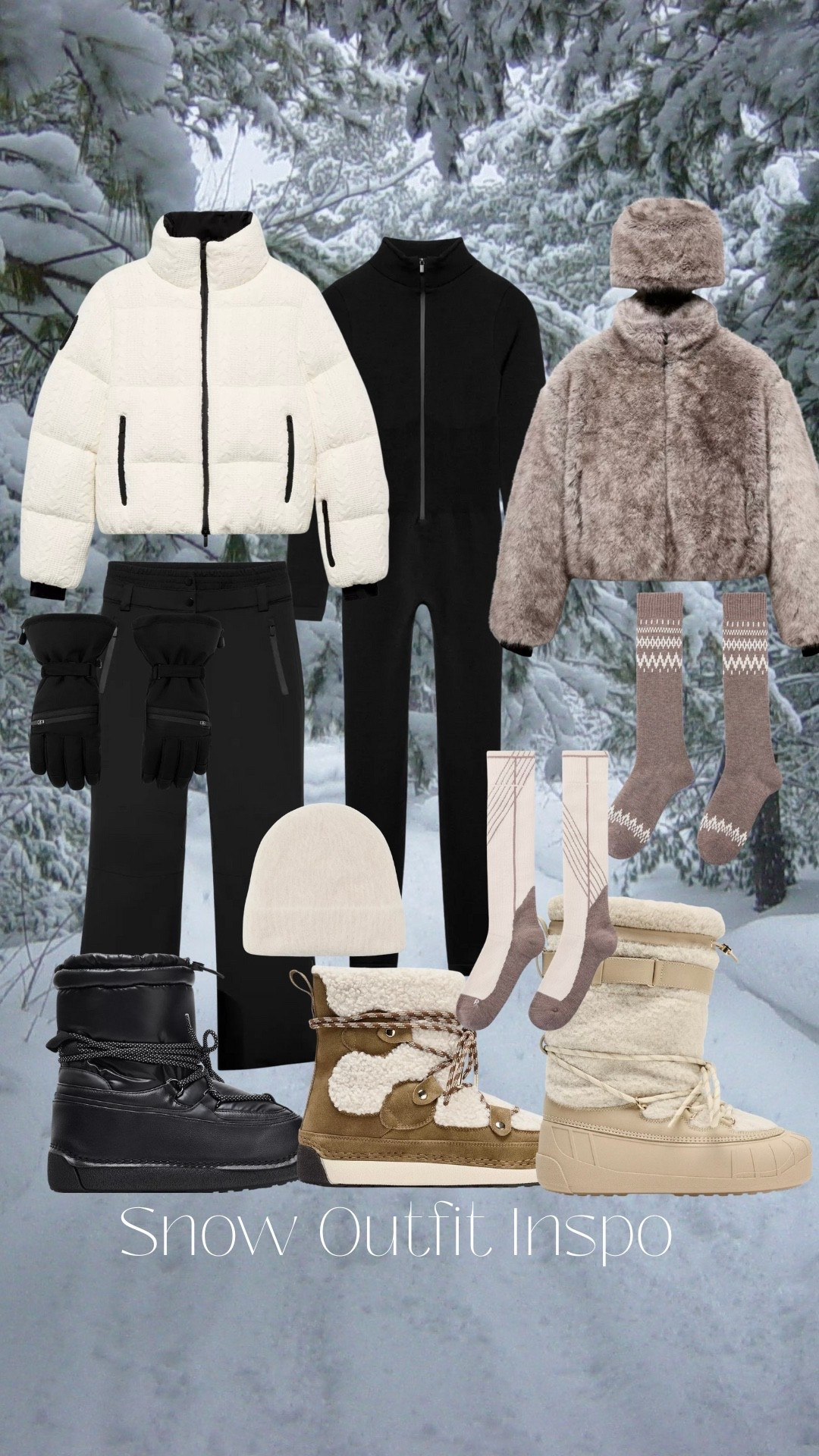 Ski / snowboard outfit inspo! Just got in some of these and the quality is incredible. Everything is from @zara

#LTKSeasonal #LTKHoliday #LTKActive
