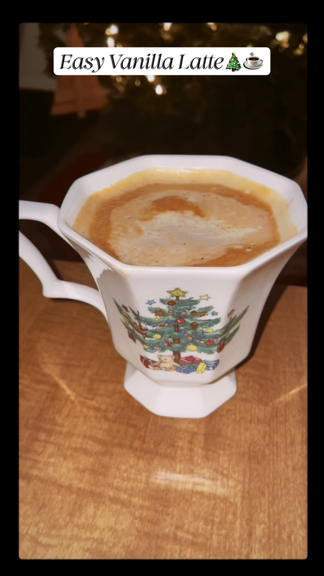 Easy Vanilla Latte:
-  Pour about a TBS of homemade vanilla syrup (video coming soon, but just equal parts water and sugar bring to simmer while stirring then add the inside of two whole vanilla beans) in bottom of coffee cup
-  Brew 2 shots of espresso on top
-  Steam your hearts desire of whole milk or half n half for a creamier drink with a tsp of the vanilla syrup in separate cup/pourer. (If you don't have a steamer, then froth the cream and then slowly heat up on the stove.
-  Pour the cream in your espresso and enjoy! #coffeerecipe #vanillalatte #christmascoffee

#LTKfoodie #LTKHoliday #LTKSeasonal