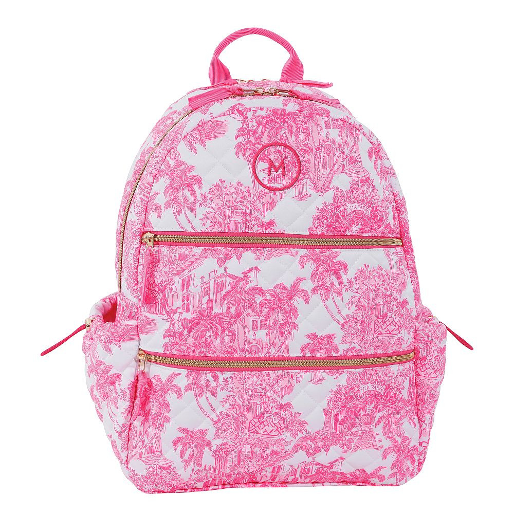 Lilly Pulitzer Pink Toile Quilted Backpack | Pottery Barn Teen