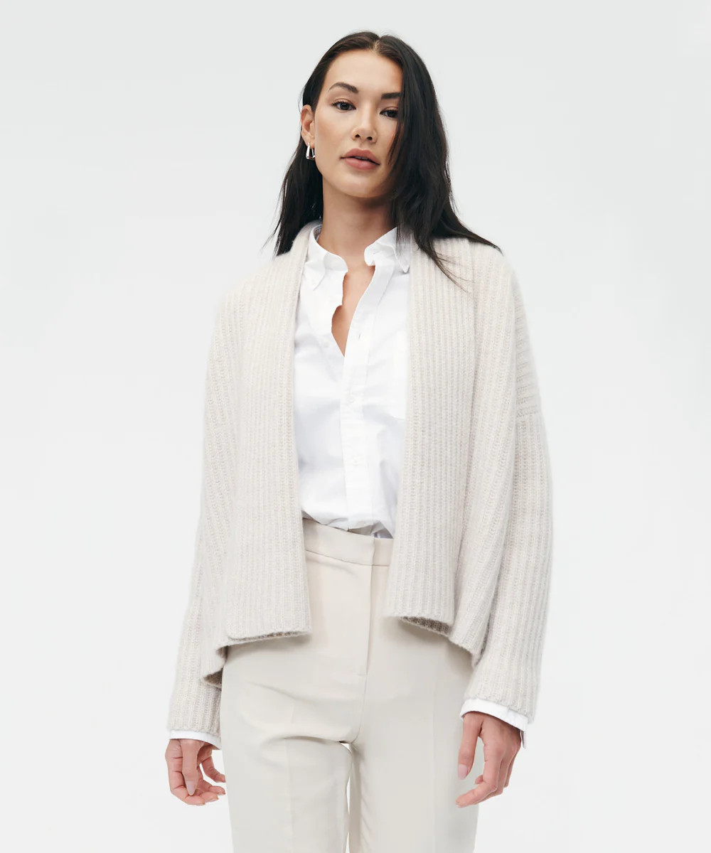 Super Luxe Cashmere Draped Jacket | NAADAM