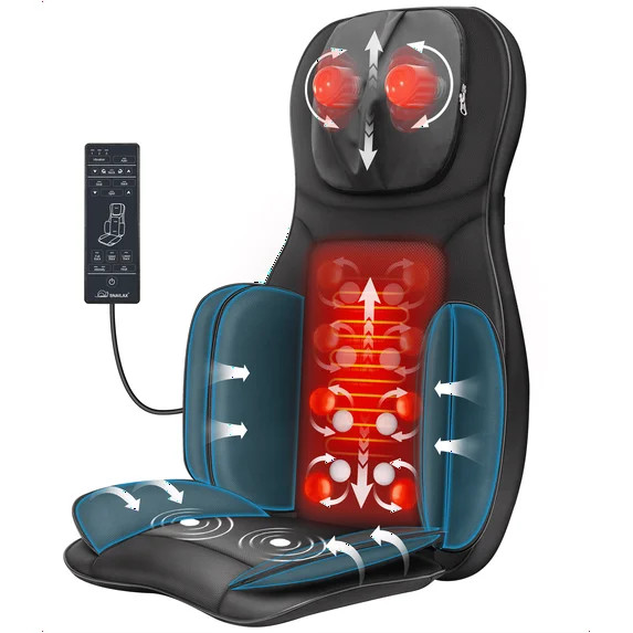 Snailax Shiatsu Back Massager with Heat & Compression, Seat Cushion Massager for Office Chiar, Fa... | Walmart (US)