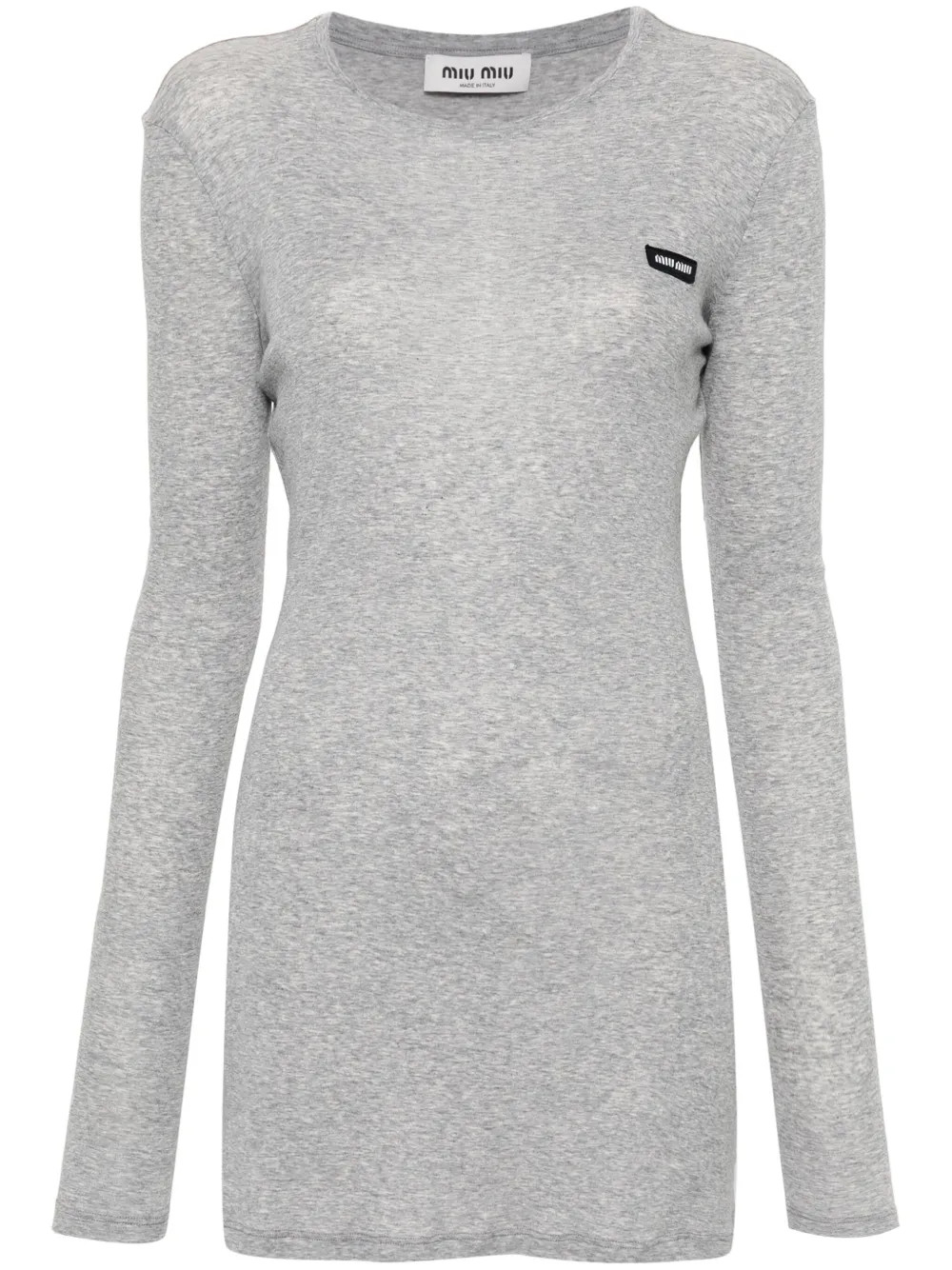 Miu Miu logo-appliqué Mini Dress - Farfetch | Farfetch Global