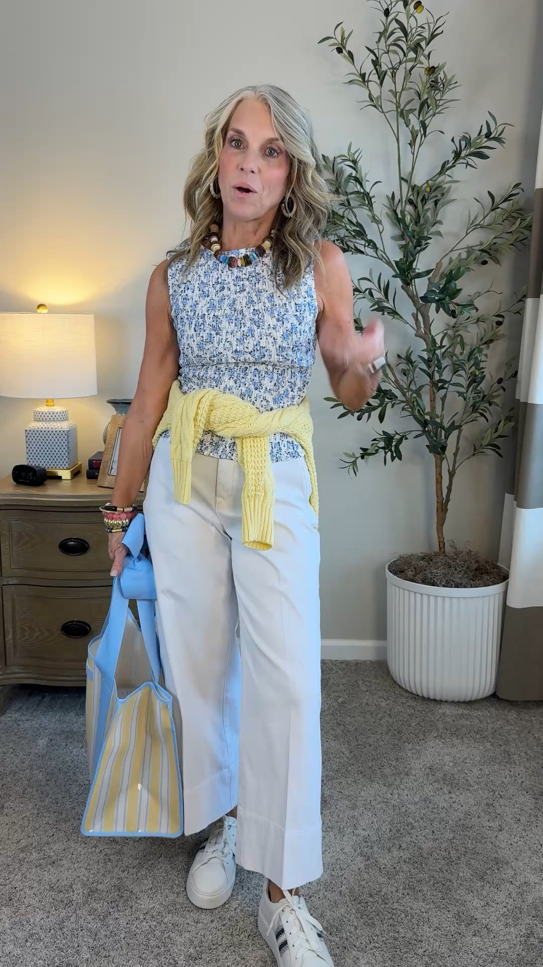 This look feels like walking around a cute little harbor town and having lunch dockside. OR just wearing any ol’ day because it’s so cute. Wearing small pants (code LISAXSPANX) and XS top

#LTKMothersDay #LTKmomlife #LTKootd