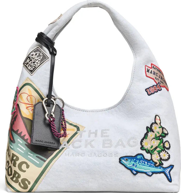 Marc Jacobs The Camp Patchwork Denim Sack Shoulder Bag | Nordstrom | Nordstrom