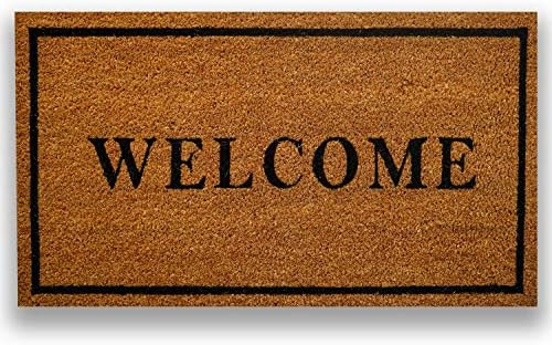 PLUS Haven - Tapete con fibra natural de coco pura y respaldo de PVC resistente, tamaño de 17 x 30 p | Amazon (US)