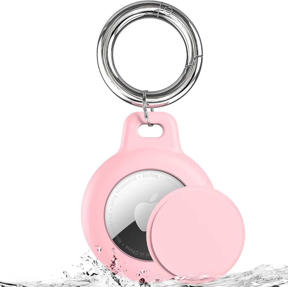 IPX8 Waterproof AirTag Keychain Holders for Apple AirTag, with Silicone Air Tag Case, Key Ring, C... | Amazon (US)