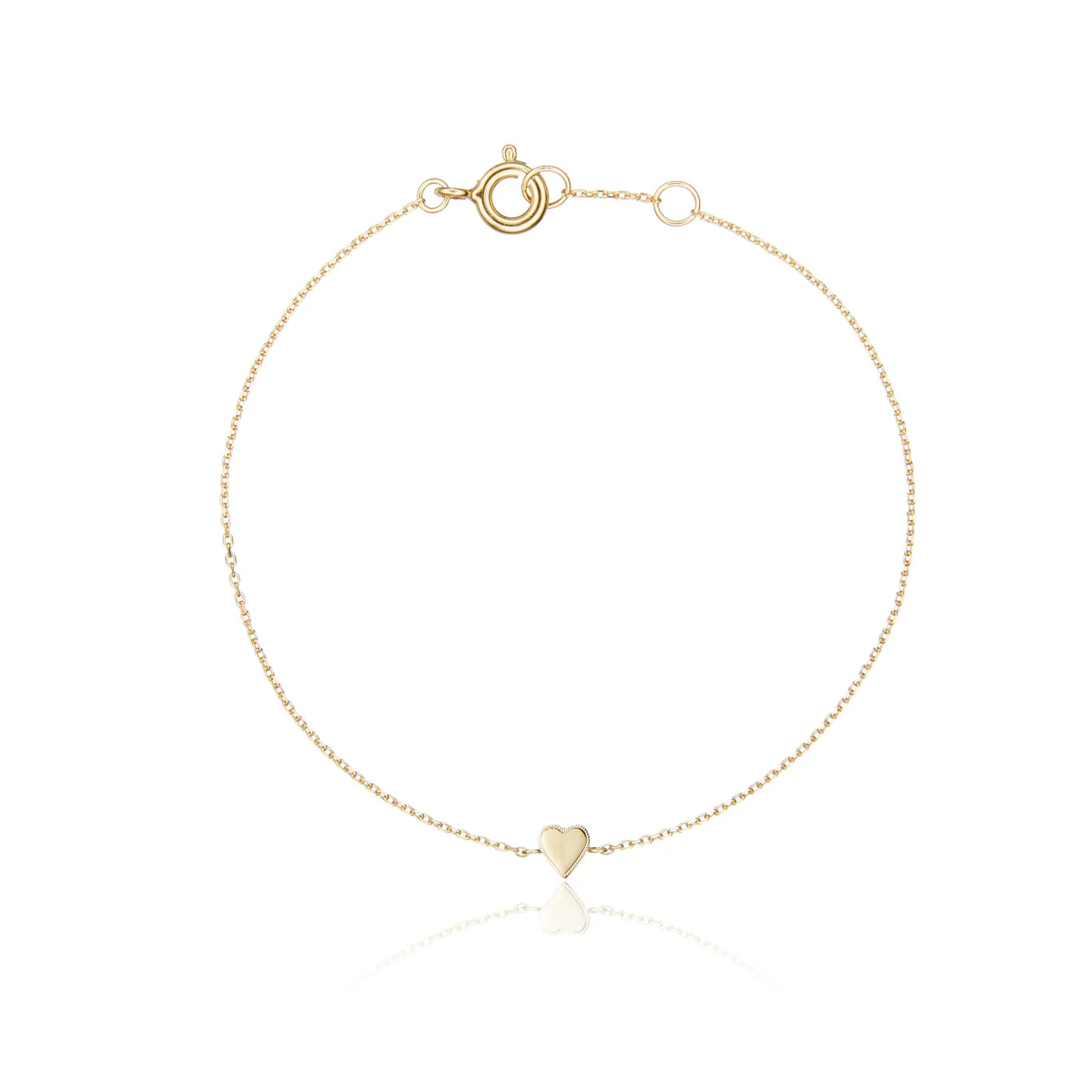 Gold Tiny Heart Bracelet | Lily & Roo