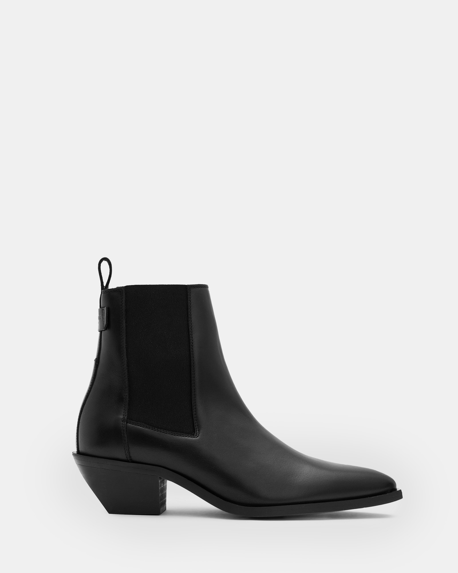 Fox Pointed Western Leather Boots | AllSaints US