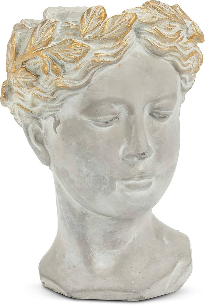 Abbott Collection Aphrodite Head Planter – Medium Indoor and Outdoor Planter Pots - Whimsical W... | Amazon (US)